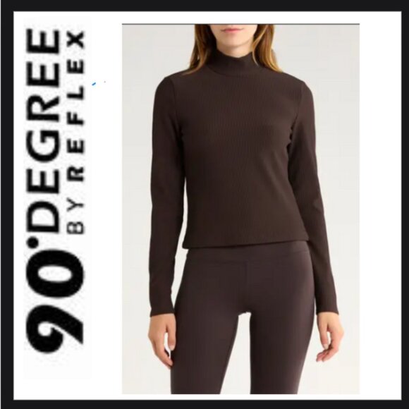 NWT Chill Tech Rib Venture Mock Neck Top - Picture 1 of 5